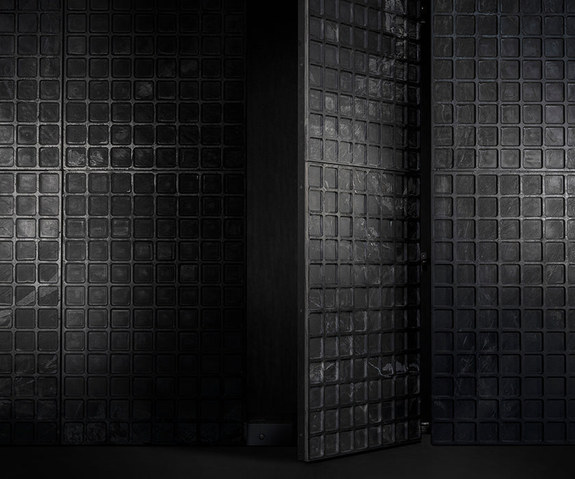 High End Checkmate Wall Panel by Henge Casa Design Group
