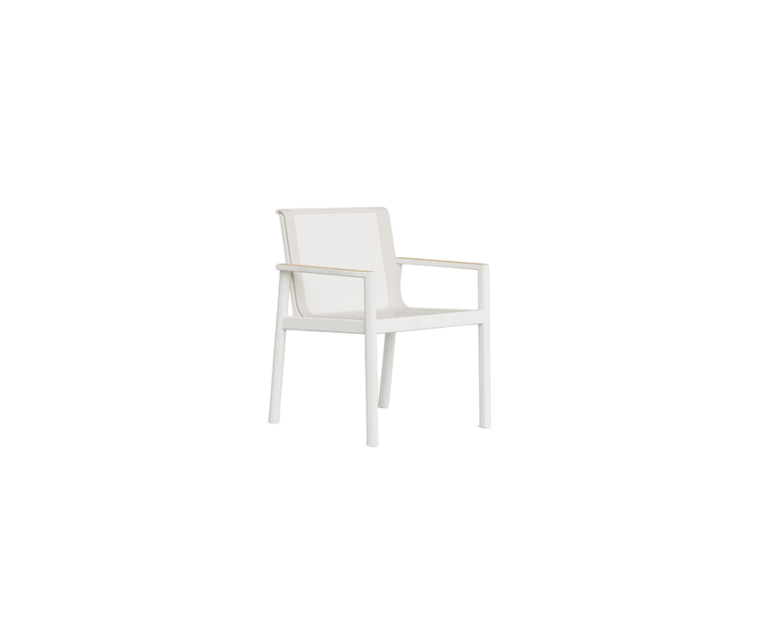 Contemporary Chelsea Outdoor Dining Armchair by Danao with Powder-coated Aluminum Frame | Casa Design Group