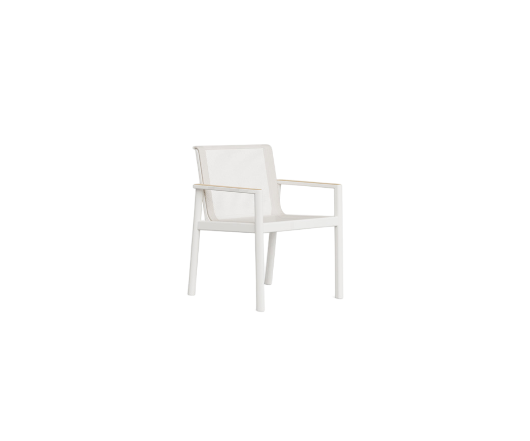 Contemporary Chelsea Outdoor Dining Armchair by Danao with Powder-coated Aluminum Frame | Casa Design Group