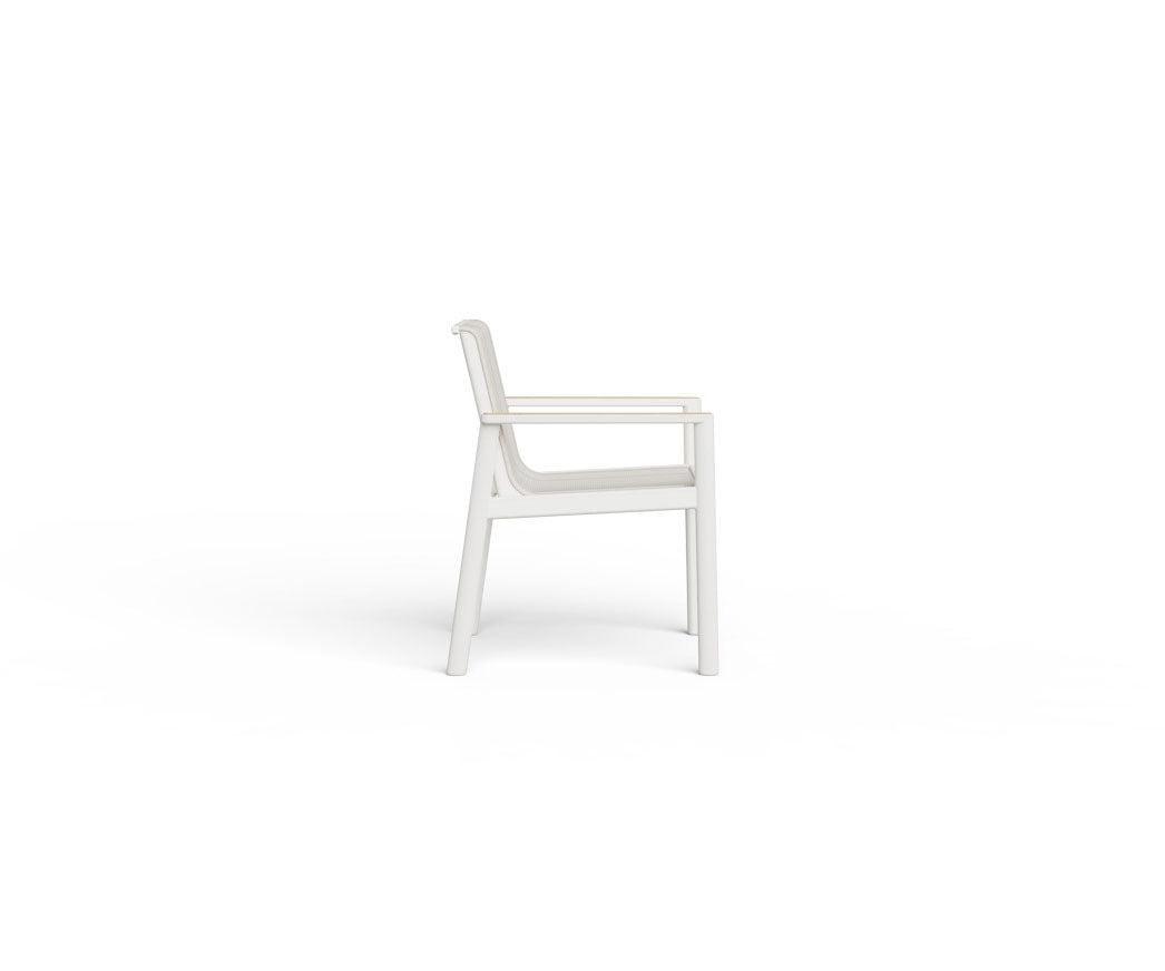 Contemporary Chelsea Outdoor Dining Armchair by Danao with Powder-coated Aluminum Frame | Casa Design Group