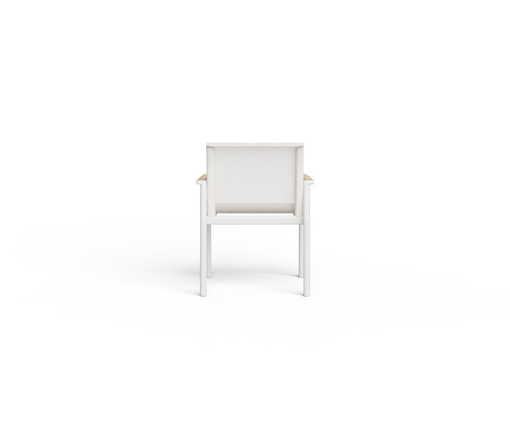 Contemporary Chelsea Outdoor Dining Armchair by Danao with Powder-coated Aluminum Frame | Casa Design Group