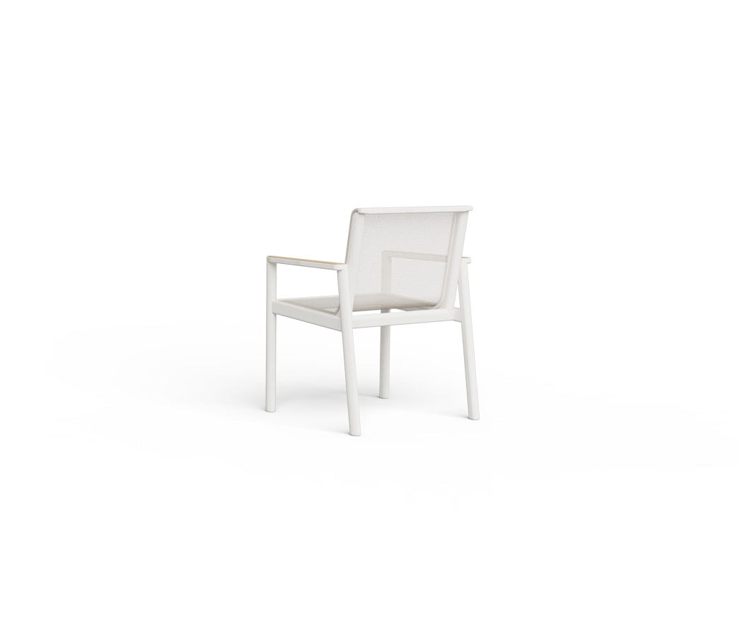 Contemporary Chelsea Outdoor Dining Armchair by Danao with Powder-coated Aluminum Frame | Casa Design Group