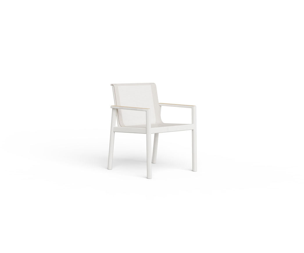 Contemporary Chelsea Outdoor Dining Armchair by Danao with Powder-coated Aluminum Frame | Casa Design Group