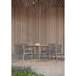 Contemporary Chelsea Outdoor Dining Armchair by Danao with Powder-coated Aluminum Frame | Casa Design Group