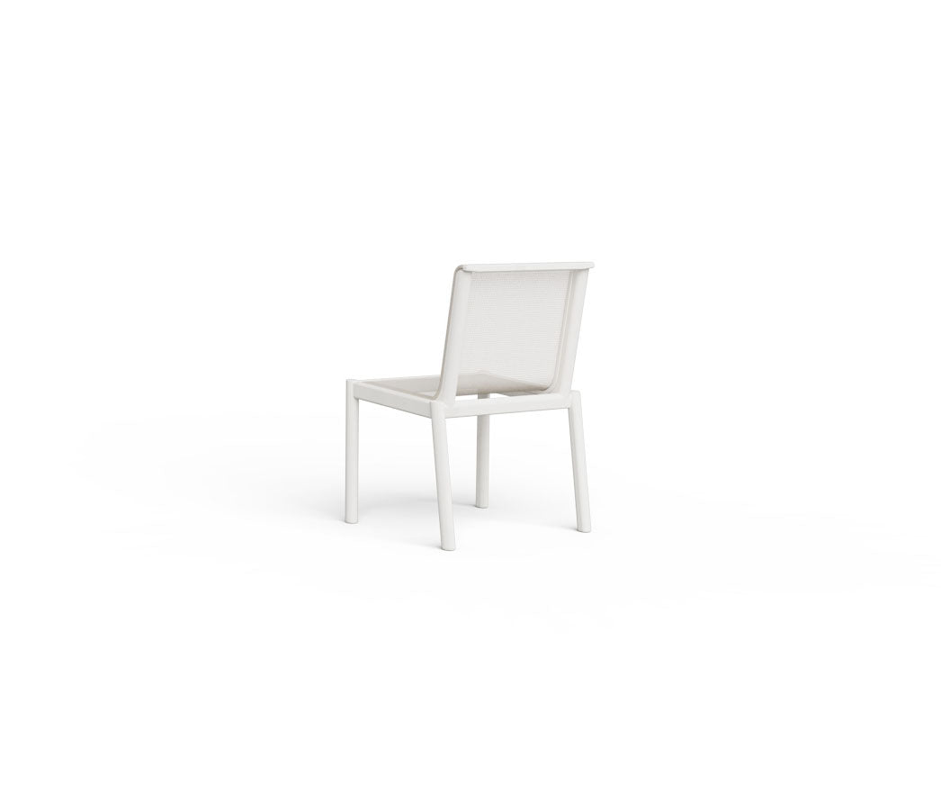 Contemporary Powder-Coated Aluminum Chelsea Outdoor Side Dining Chair by Danao | Casa Design Group