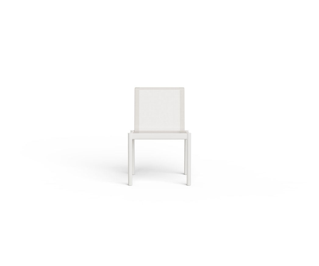 Contemporary Powder-Coated Aluminum Chelsea Outdoor Side Dining Chair by Danao | Casa Design Group