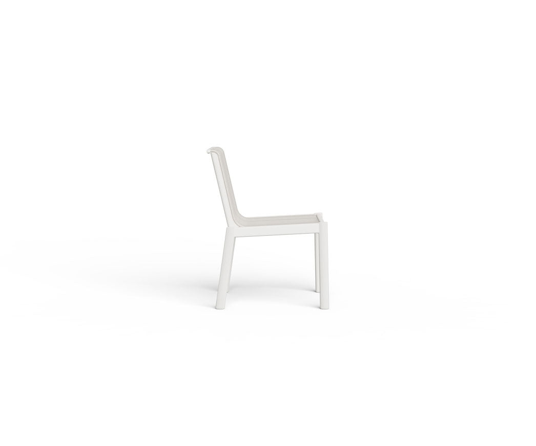 Contemporary Powder-Coated Aluminum Chelsea Outdoor Side Dining Chair by Danao | Casa Design Group