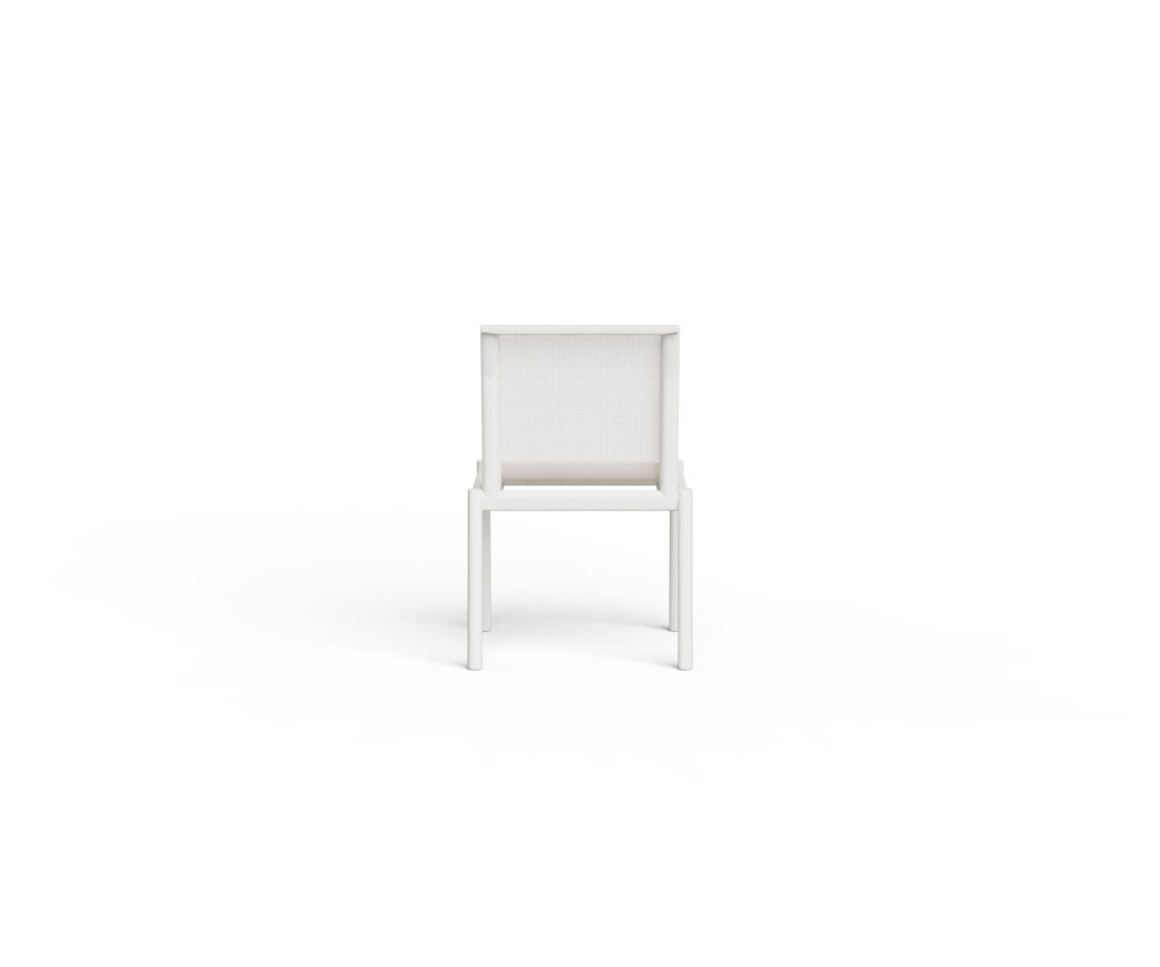 Contemporary Powder-Coated Aluminum Chelsea Outdoor Side Dining Chair by Danao | Casa Design Group