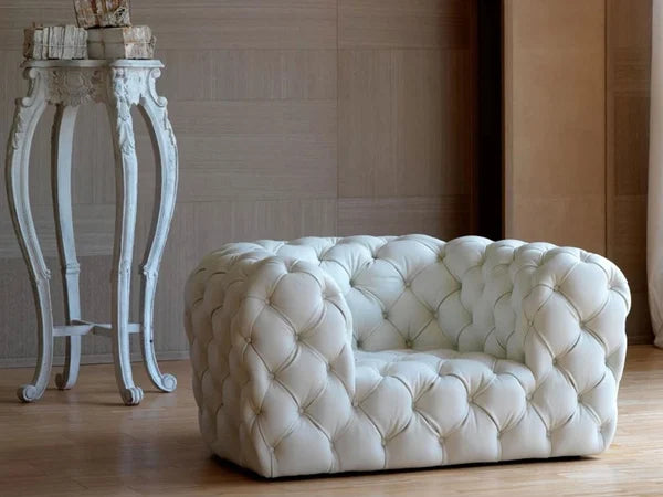 Chester Moon Leather Lounge Armchair by Paola Navone for Baxter | Casa Design Group