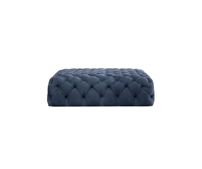 Chester Moon Leather Pouf by Paola Navone for Baxter | Casa Design Group