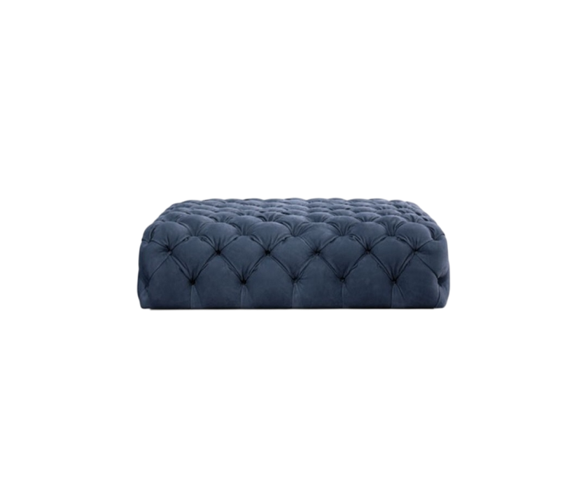Chester Moon Leather Pouf by Paola Navone for Baxter | Casa Design Group