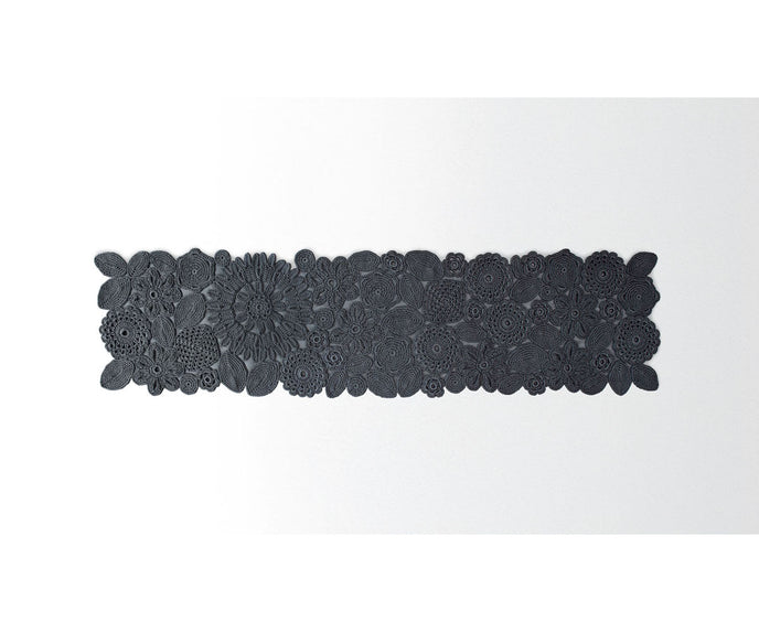 Handmade Chrocket Outdoor Rug with crocheted flowers by Paola Lenti | Casa Design Group