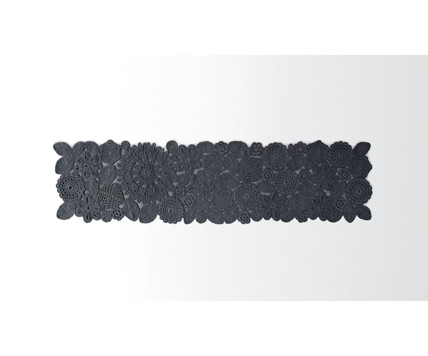 Handmade Chrocket Outdoor Rug with crocheted flowers by Paola Lenti | Casa Design Group