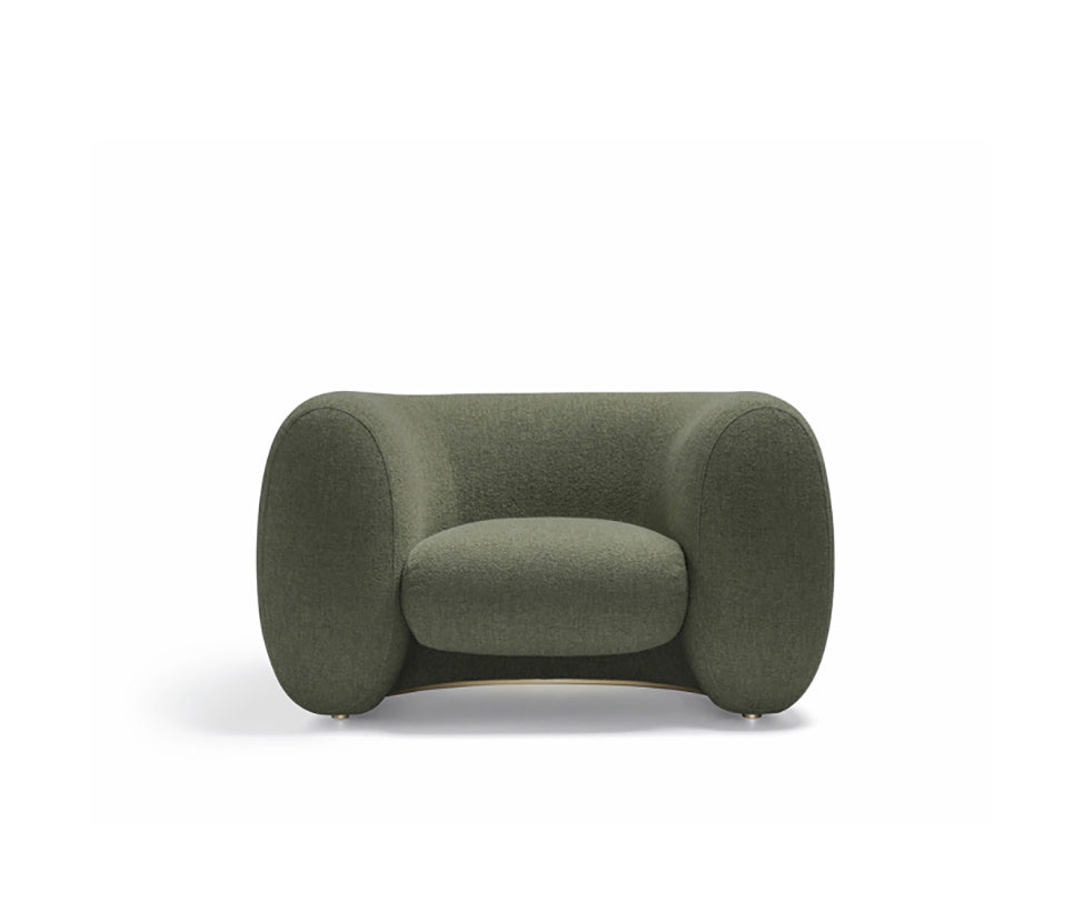 High End Cinnamon Lounge Chair by Molteni&amp;C Casa Design Group