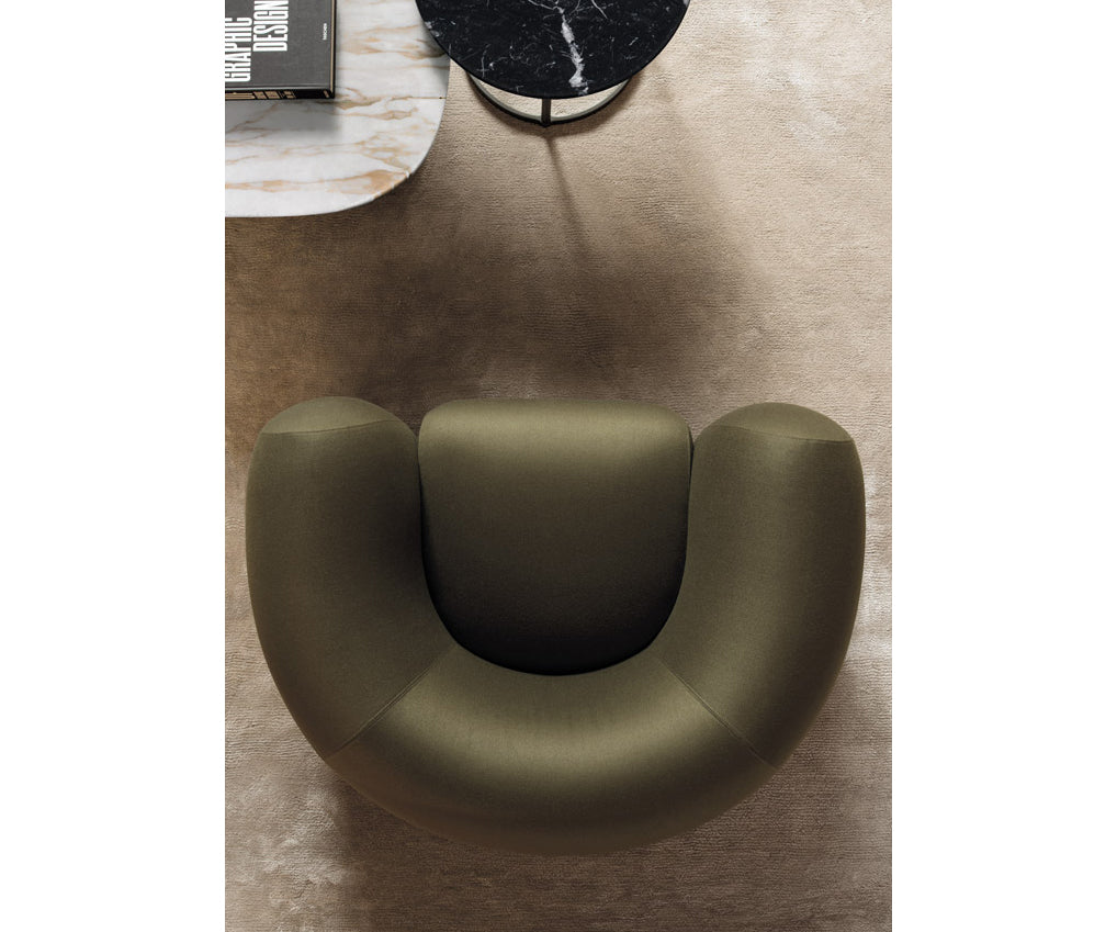 High End Cinnamon Lounge Chair by Molteni&amp;C Casa Design Group