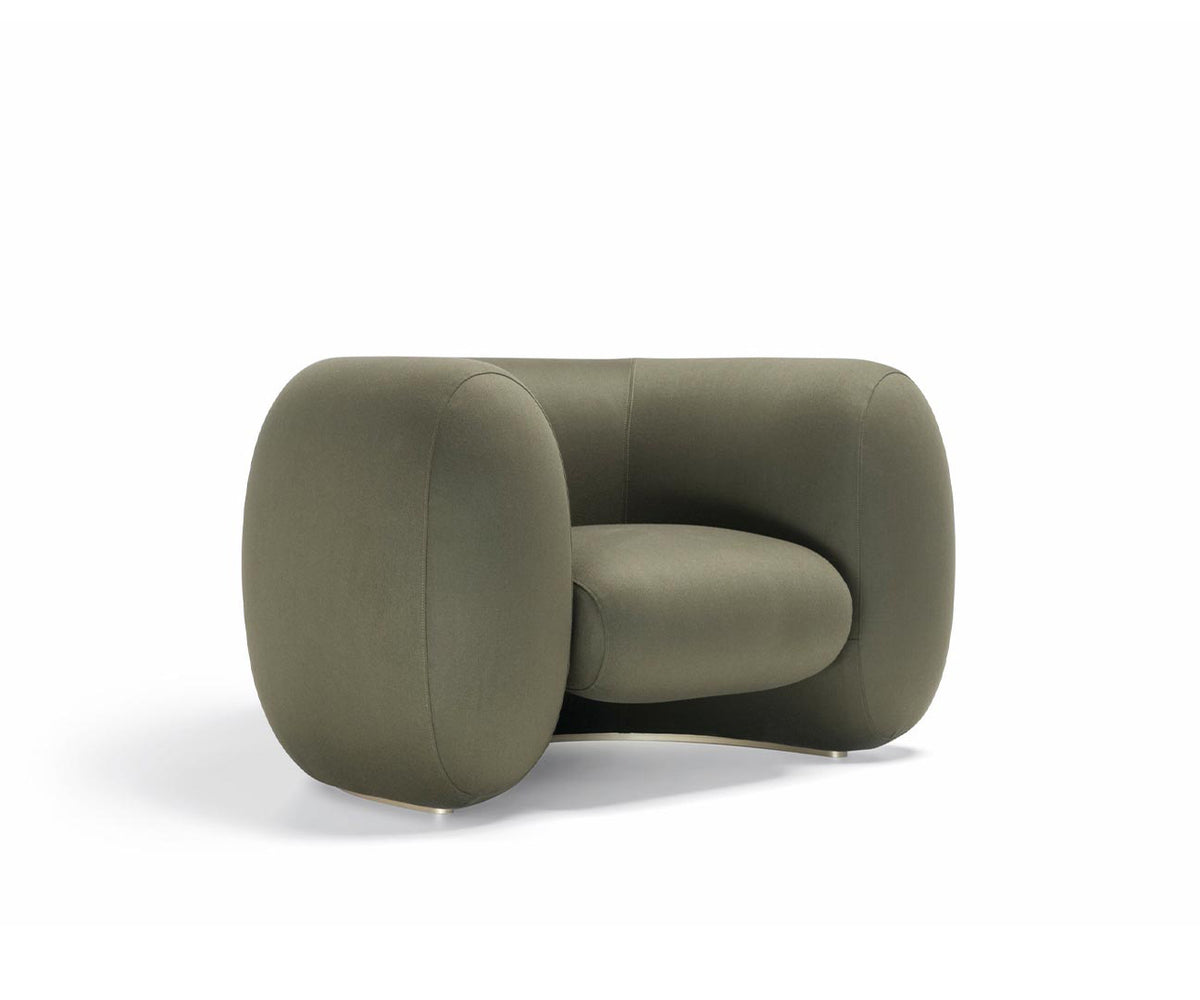 High End Cinnamon Lounge Chair by Molteni&amp;C Casa Design Group