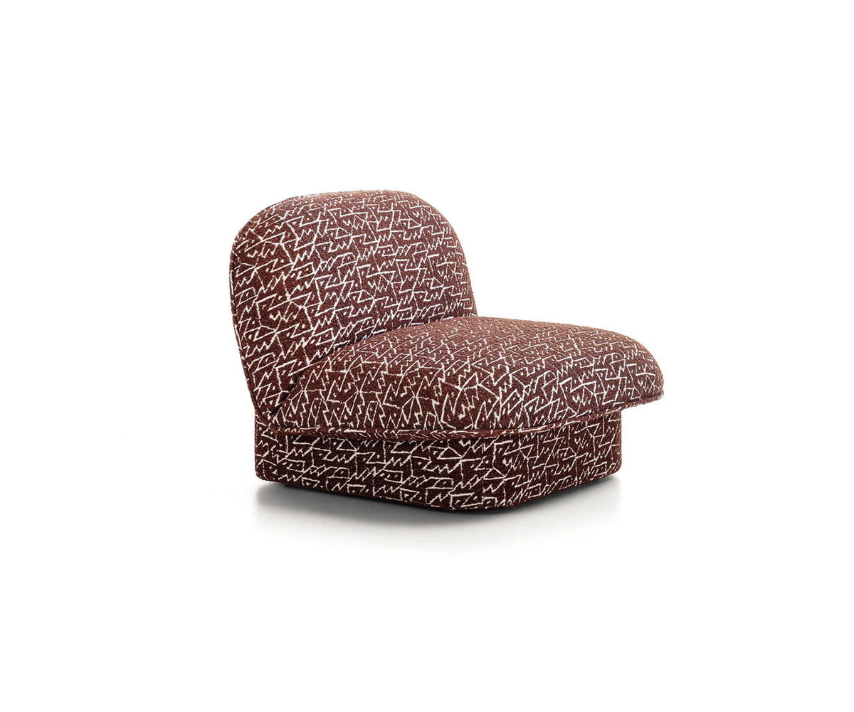 Clara Lounge Chair by Frigerio upholstered modern lounge chair Casa Design Group