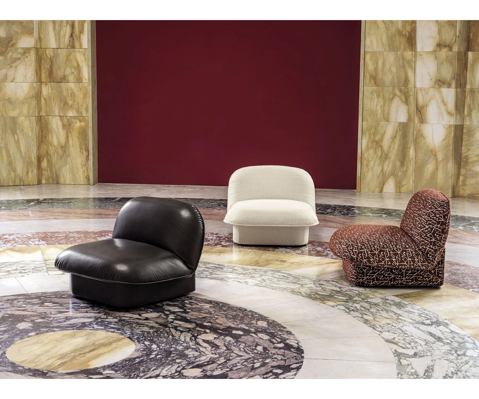 Clara Lounge Chair by Frigerio upholstered modern lounge chair Casa Design Group
