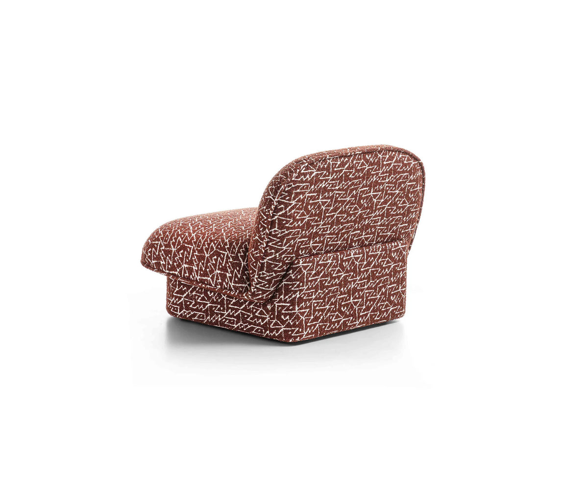 Clara Lounge Chair by Frigerio upholstered modern lounge chair Casa Design Group