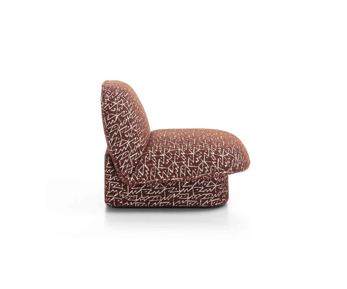 Clara Lounge Chair by Frigerio upholstered modern lounge chair Casa Design Group