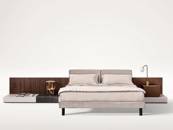 Cliff Refined Modular Bed by Andrea Parisio for Meridiani | Casa Design Group