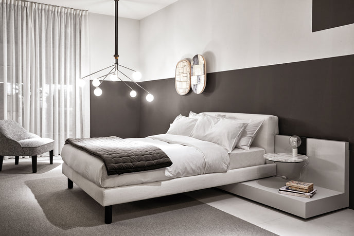 Cliff Refined Modular Bed by Andrea Parisio for Meridiani | Casa Design Group