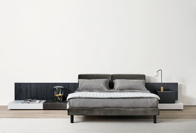 Cliff Refined Modular Bed by Andrea Parisio for Meridiani | Casa Design Group