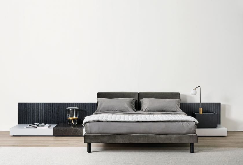 Cliff Refined Modular Bed by Andrea Parisio for Meridiani | Casa Design Group