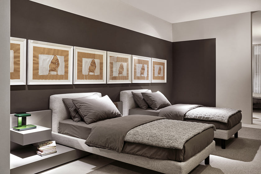 Cliff Refined Modular Bed by Andrea Parisio for Meridiani | Casa Design Group