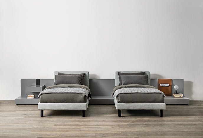 Cliff Refined Modular Bed by Andrea Parisio for Meridiani | Casa Design Group