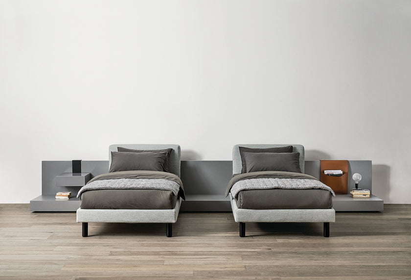 Cliff Refined Modular Bed by Andrea Parisio for Meridiani | Casa Design Group