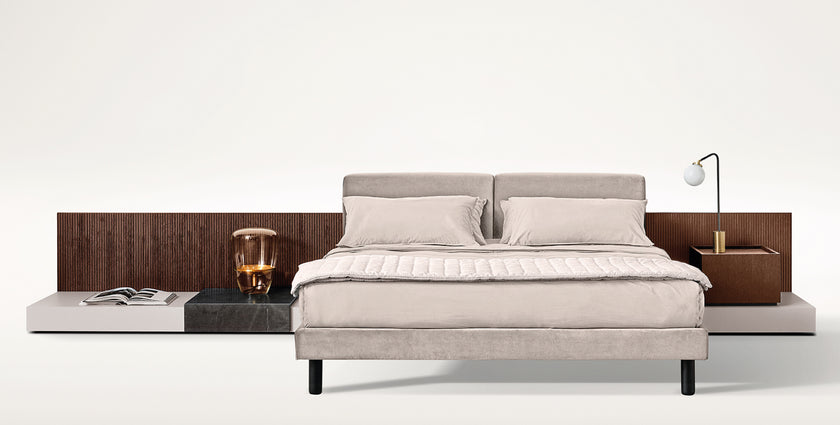 Cliff Refined Modular Bed by Andrea Parisio for Meridiani | Casa Design Group