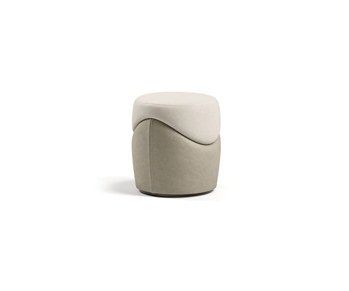 Clori elegant upholstered pouf by Margherita Fanti | Casa Design Group