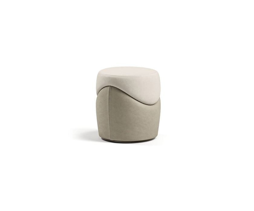 Clori elegant upholstered pouf by Margherita Fanti | Casa Design Group