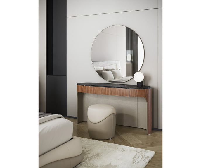 Clori elegant upholstered pouf by Margherita Fanti | Casa Design Group