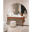 Clori elegant upholstered pouf by Margherita Fanti | Casa Design Group