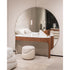 Clori elegant upholstered pouf by Margherita Fanti | Casa Design Group