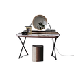 Cocoon Trousse Keramik vanity with ceramic top and LED mirror by Cattelan Italia | Casa Design Group