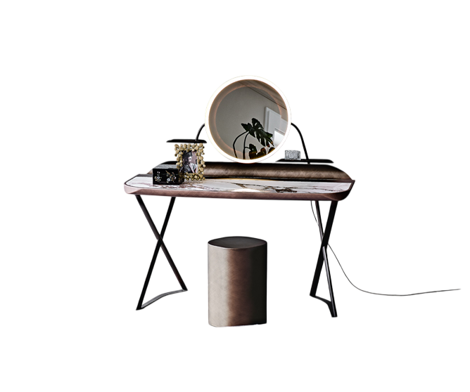 Cocoon Trousse Keramik vanity with ceramic top and LED mirror by Cattelan Italia | Casa Design Group