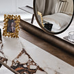 Cocoon Trousse Keramik vanity with ceramic top and LED mirror by Cattelan Italia | Casa Design Group