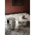 Colonna Coffee Table by Tacchini with a mirrored glass exterior and marble top.