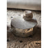 Colonna Coffee Table by Tacchini with a mirrored glass exterior and marble top.