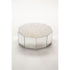 Colonna Coffee Table by Tacchini with a mirrored glass exterior and marble top.