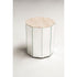 Colonna Coffee Table by Tacchini with a mirrored glass exterior and marble top.