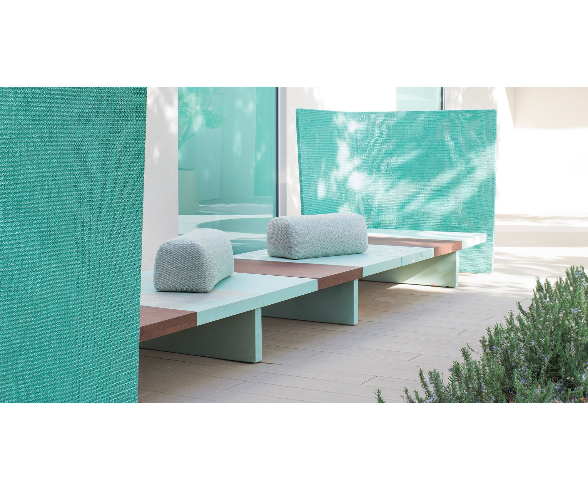 Concreto Handcrafted Outdoor Bench Masterpiece by Paola Lenti Casa Design Group