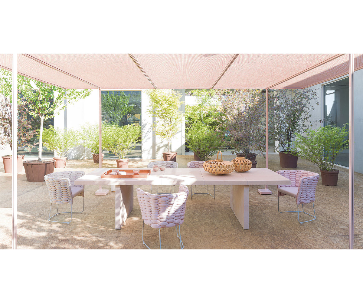 Durable and Luxury Concreto Outdoor Dining Table  by Paola Lenti Casa Design Group