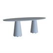 Ceramic Top Conix Ellipse Outdoor Concrete Table by Royal Botania Casa Design Group