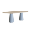 Ceramic Top Conix Ellipse Outdoor Concrete Table by Royal Botania Casa Design Group