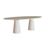 Ceramic Top Conix Ellipse Outdoor Concrete Table by Royal Botania Casa Design Group
