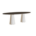 Ceramic Top Conix Ellipse Outdoor Concrete Table by Royal Botania Casa Design Group